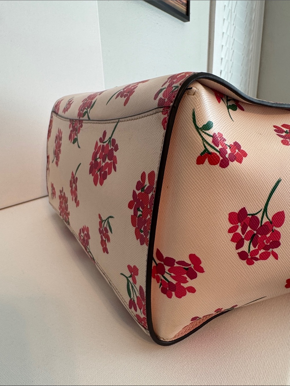 Kate Spade Becca Floral Tote in Fresh Peach Multi - Picture 6 of 10